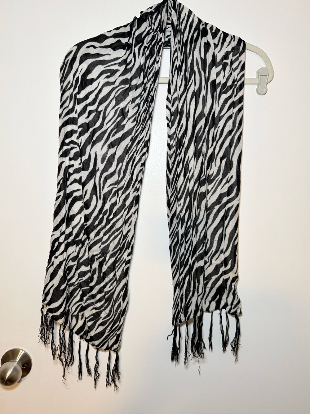 Zebra Print Scarf